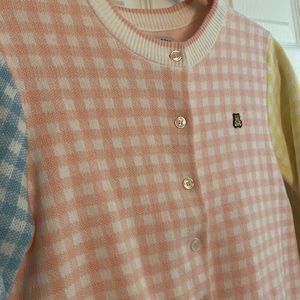 Teddy fresh - WOMEN’S GINGHAM KNIT JACQUARD CARDIGAN